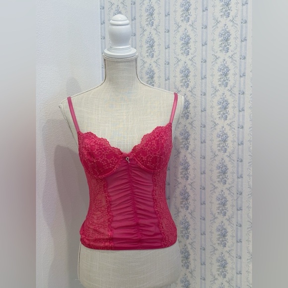 Victoria's Secret Other - Vintage y2k Victoria's Secret sparkly pink bustier top